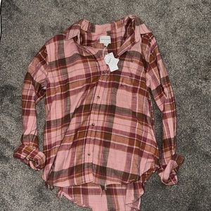 american eagle distressed flannel